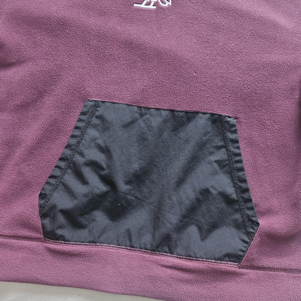 October’s Very Own OVO X Polartec MicroFleece Hoodie Red Burgundy Sherpa Large - Picture 7 of 11